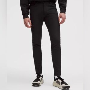 Lululemon Athletica Lulu ABC Skinny Fit 28x34 Men Thin Lean Tall Black Pants